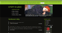 Desktop Screenshot of citaty-o-lasce.net