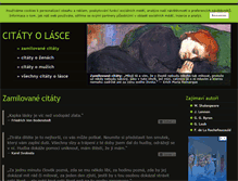 Tablet Screenshot of citaty-o-lasce.net